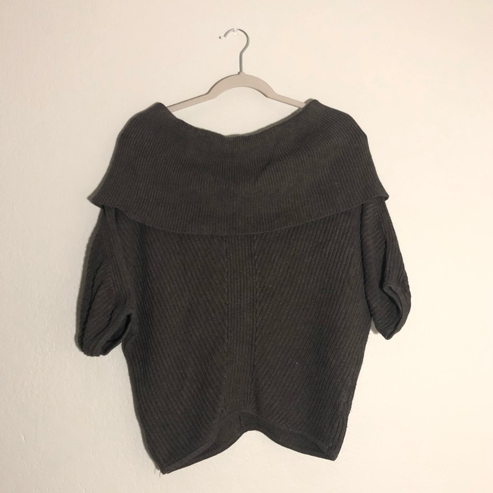 Vivienne Tam • Cowl Off-The-Shoulder Sweater